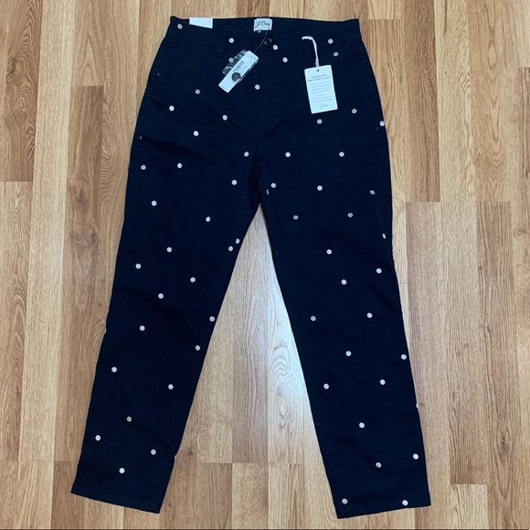 Vintage straight pant in polka-dot stretch chino - Picture 2 of 14